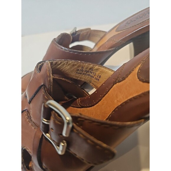 Born Slides Brown Leather Women Shoes Size 8 Medium - Picture 12 of 13